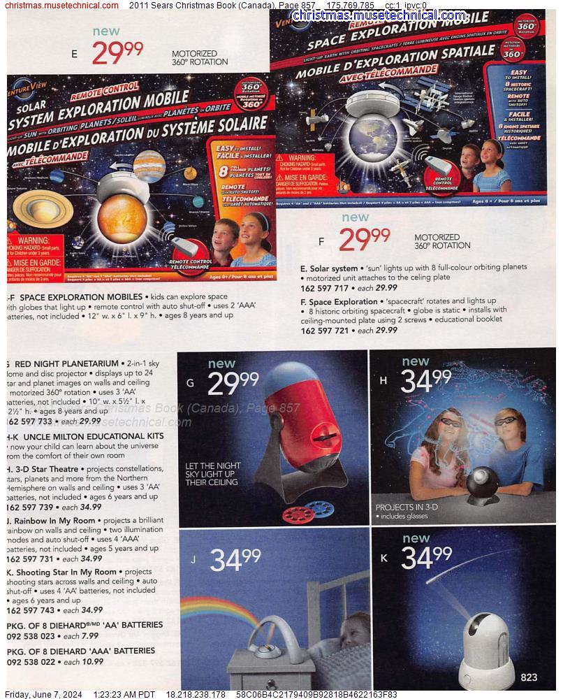 2011 Sears Christmas Book (Canada), Page 857
