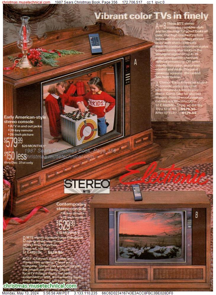 1987 Sears Christmas Book, Page 356