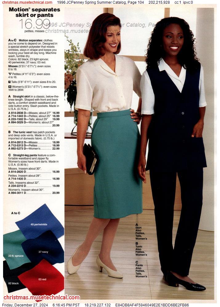 1996 JCPenney Spring Summer Catalog, Page 104