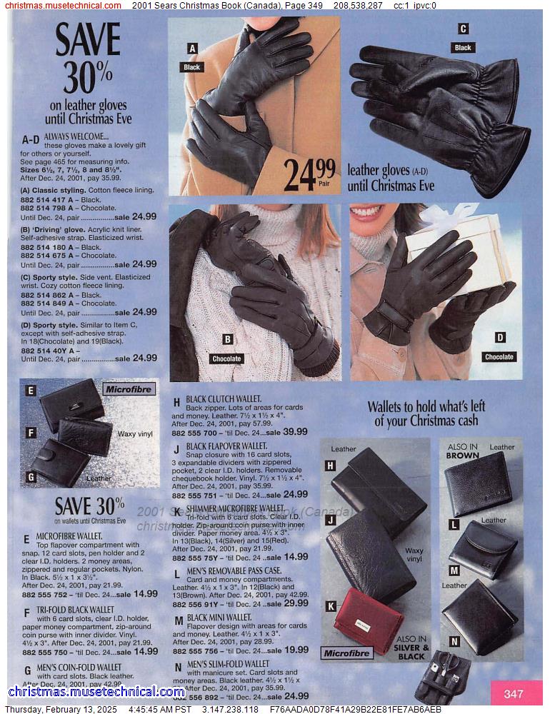 2001 Sears Christmas Book (Canada), Page 349