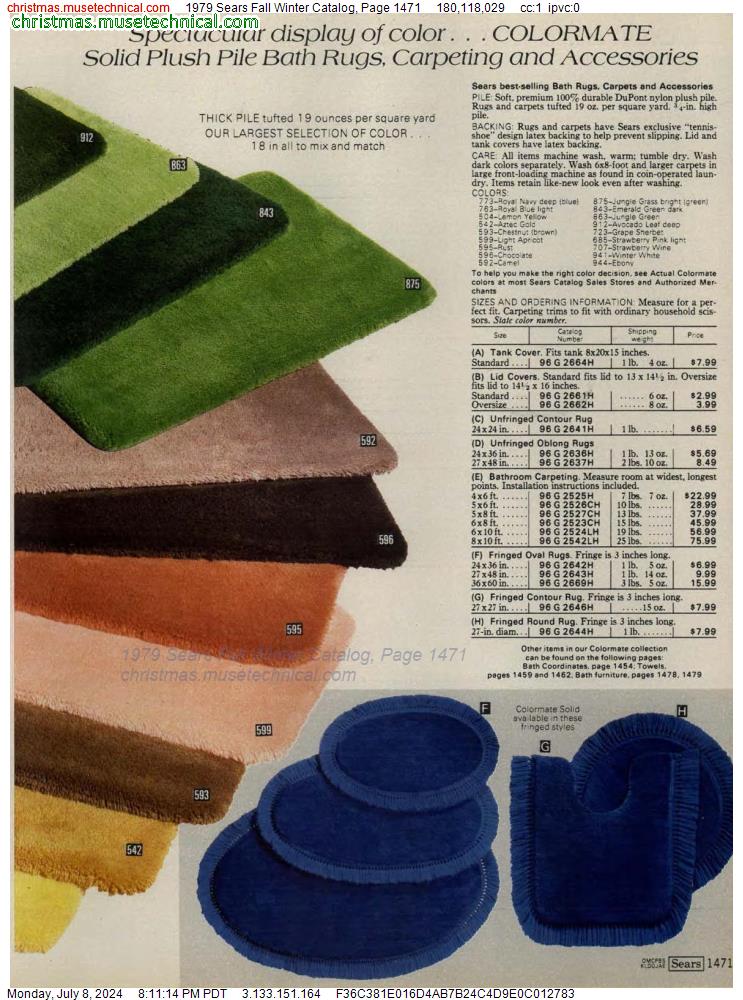 1979 Sears Fall Winter Catalog, Page 1471