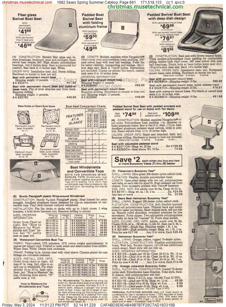 1982 Sears Spring Summer Catalog, Page 691