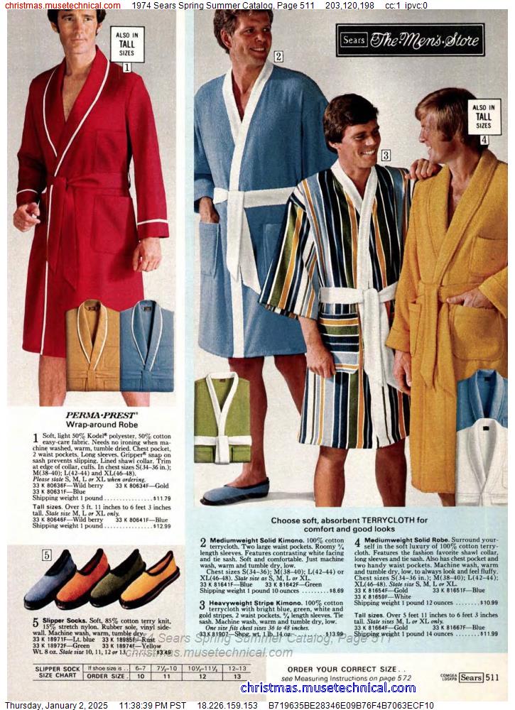 1974 Sears Spring Summer Catalog, Page 511