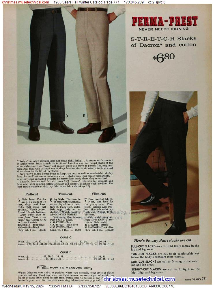 1965 Sears Fall Winter Catalog, Page 771