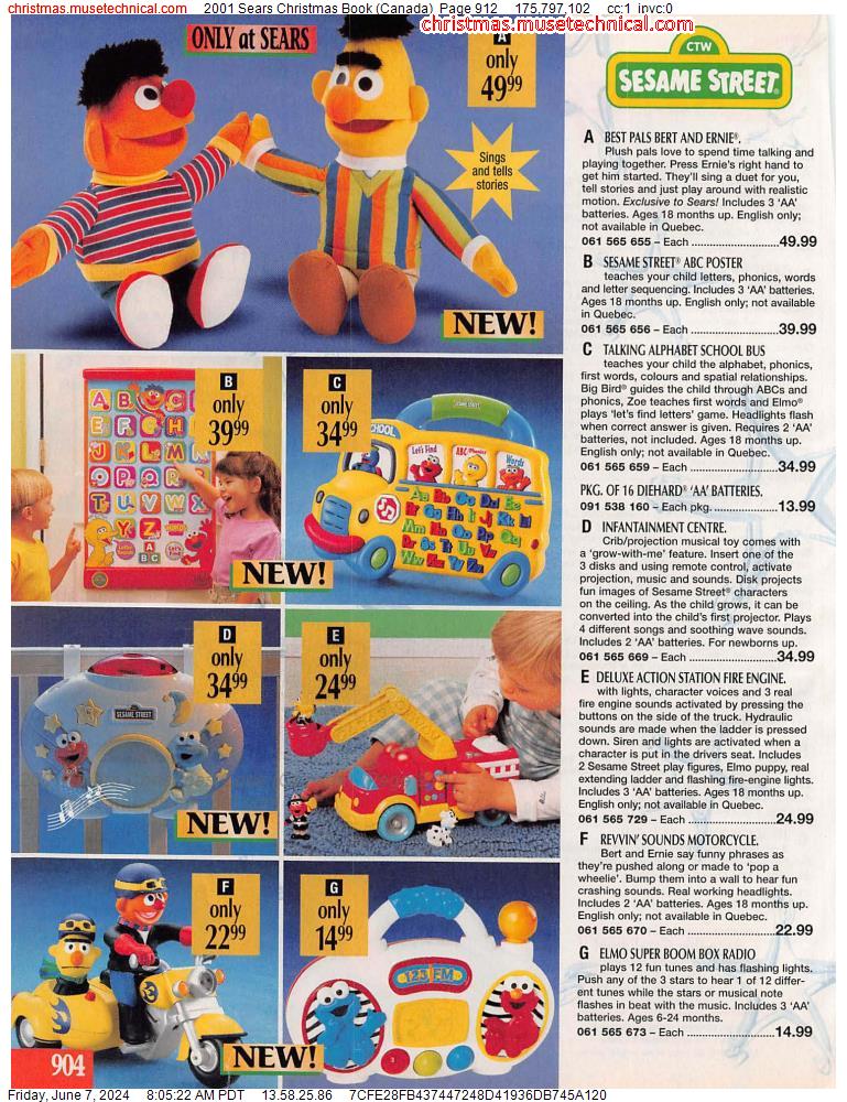 2001 Sears Christmas Book (Canada), Page 912