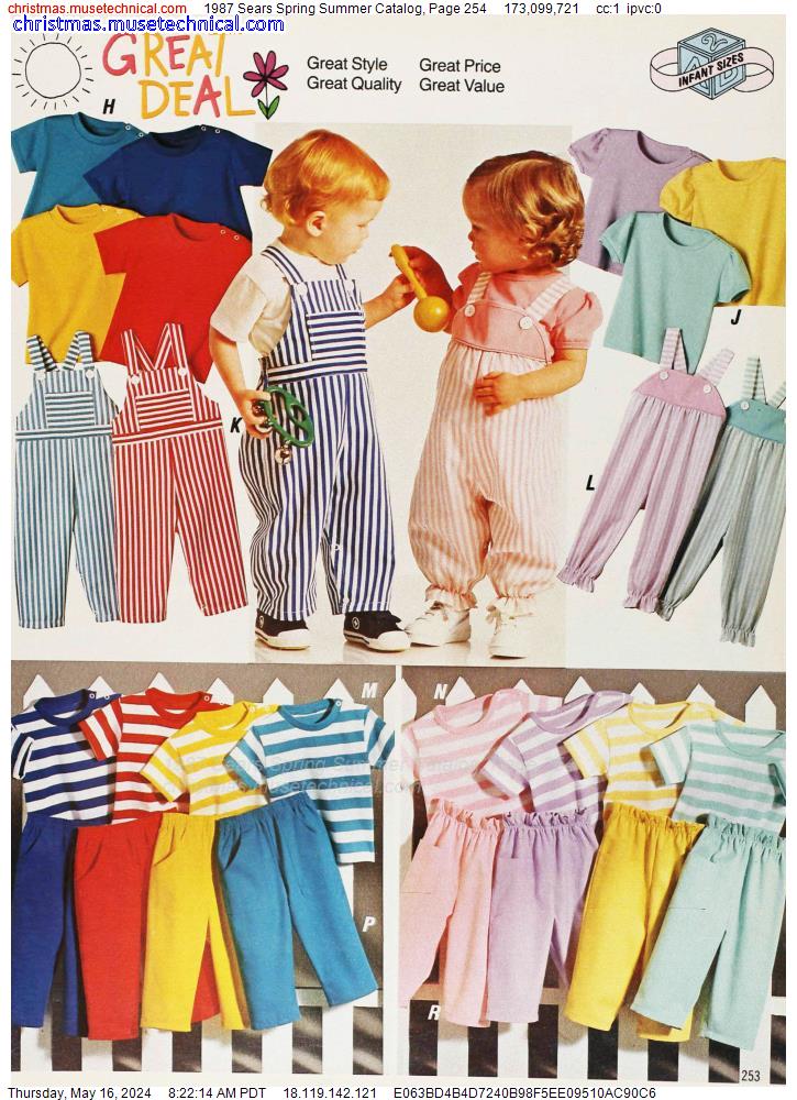 1987 Sears Spring Summer Catalog, Page 254
