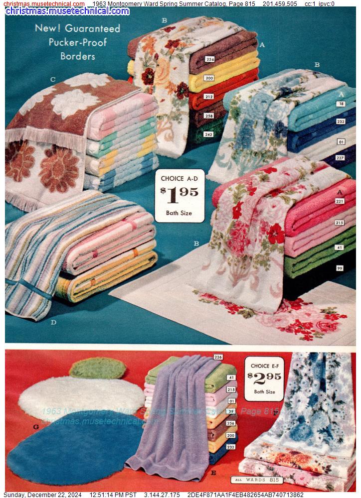 1963 Montgomery Ward Spring Summer Catalog, Page 815