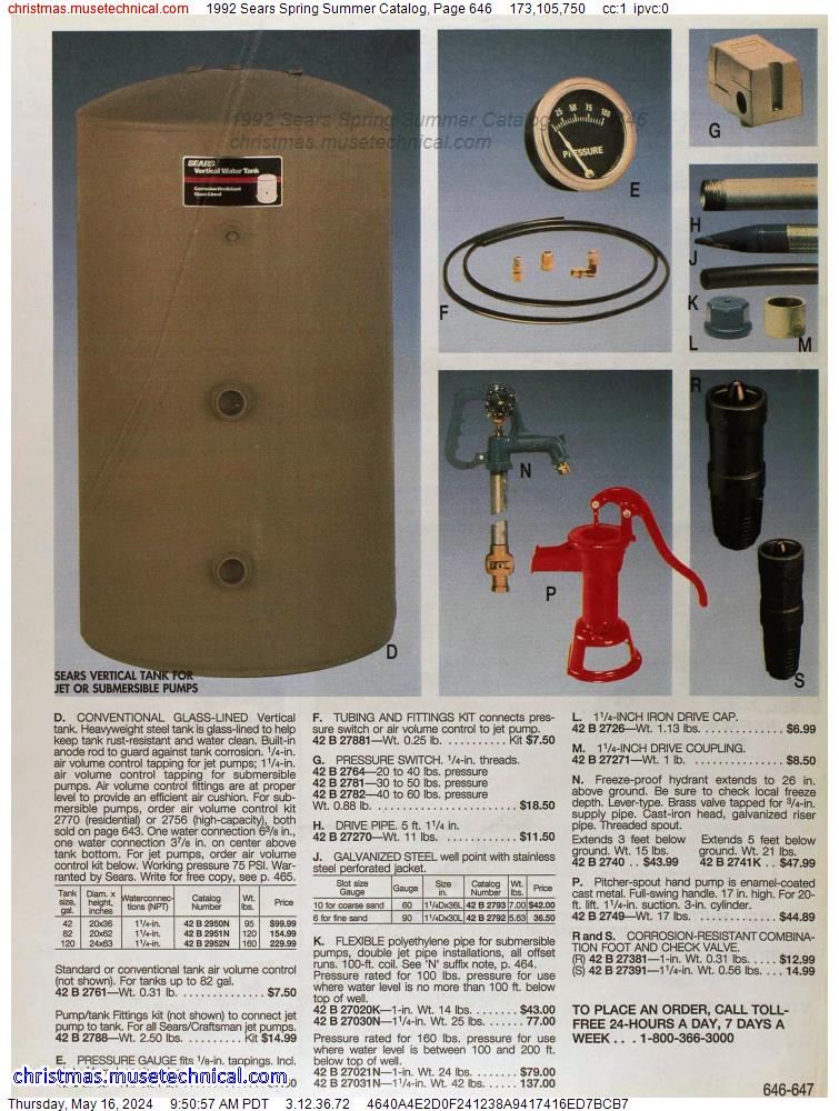 1992 Sears Spring Summer Catalog, Page 646