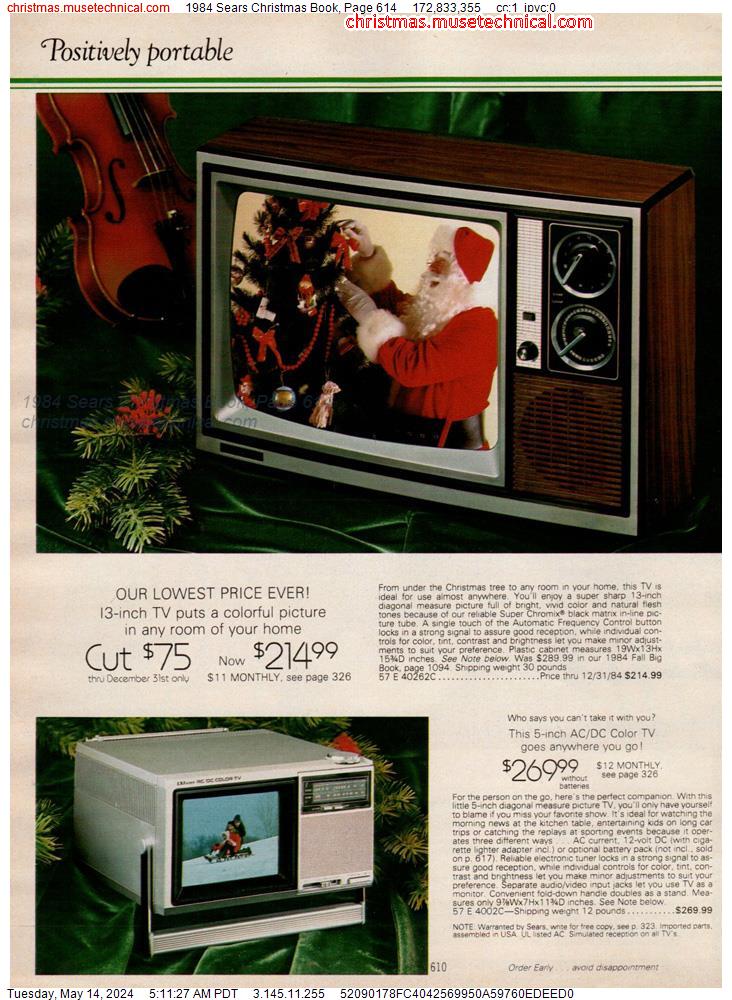 1984 Sears Christmas Book, Page 614