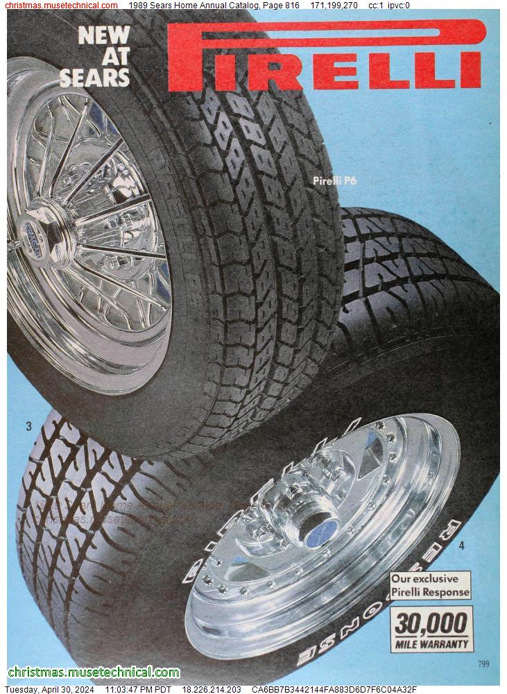 1989 Sears Home Annual Catalog, Page 816