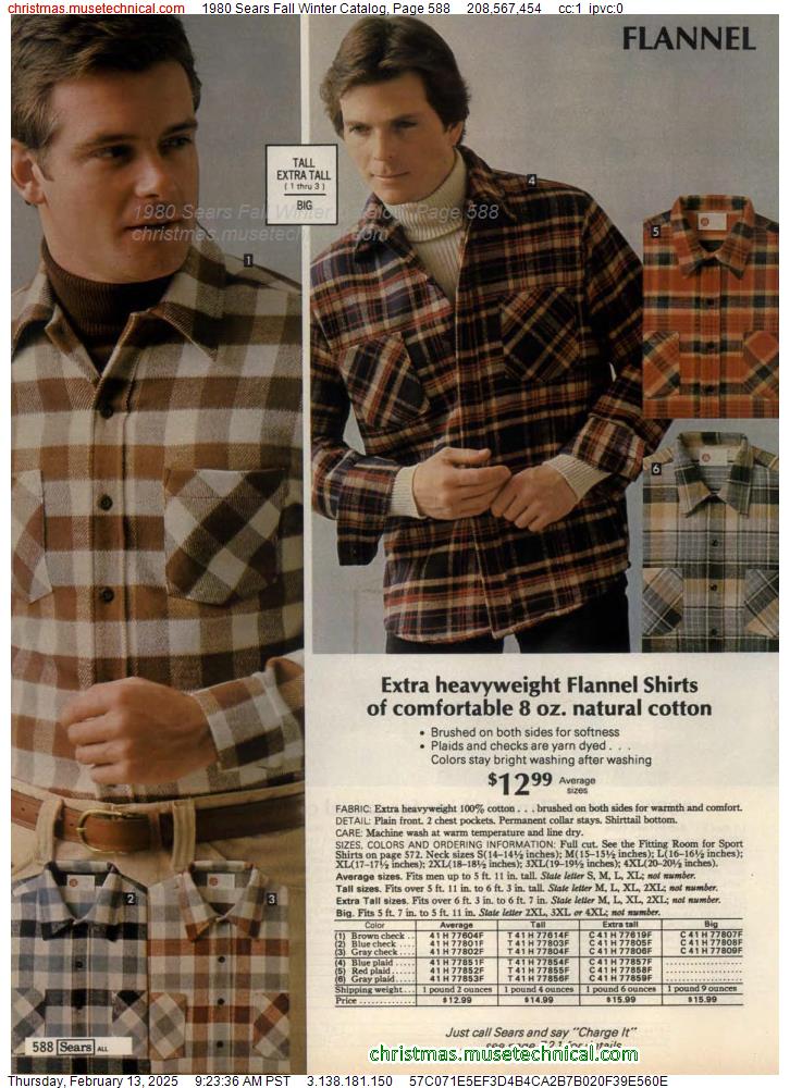 1980 Sears Fall Winter Catalog, Page 588