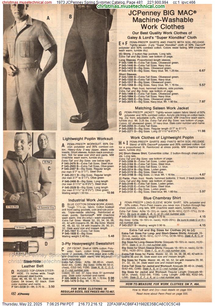 1973 JCPenney Spring Summer Catalog, Page 482