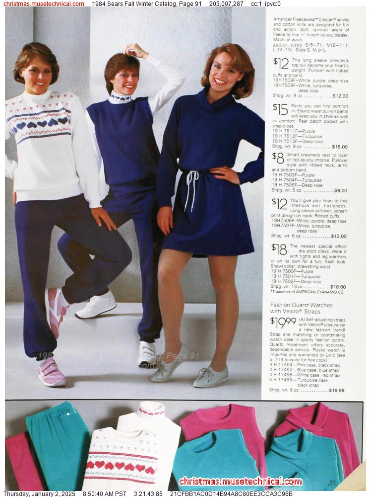 1984 Sears Fall Winter Catalog, Page 91