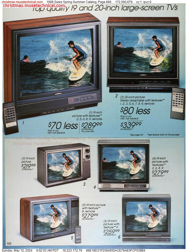 1988 Sears Spring Summer Catalog, Page 666