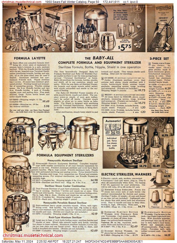 1950 Sears Fall Winter Catalog, Page 50