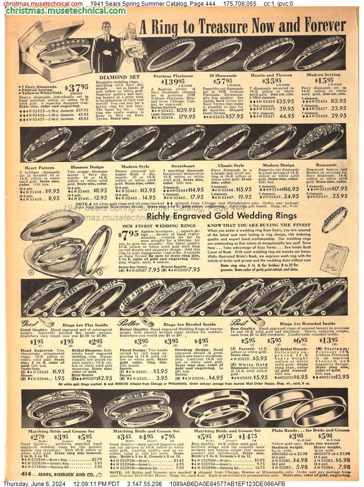 1941 Sears Spring Summer Catalog, Page 444