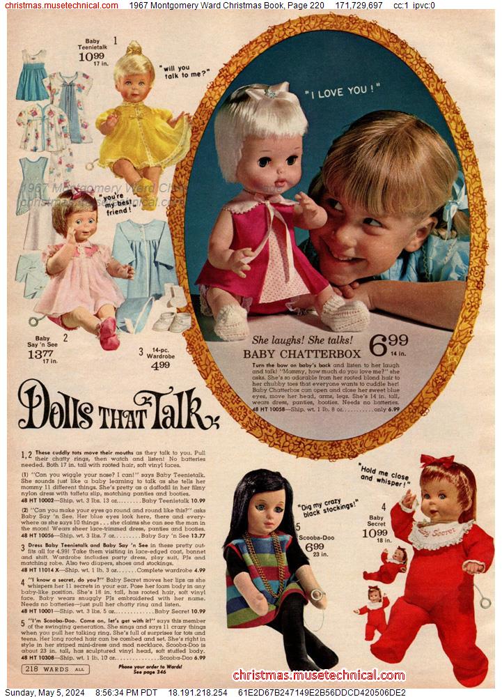1967 Montgomery Ward Christmas Book, Page 220