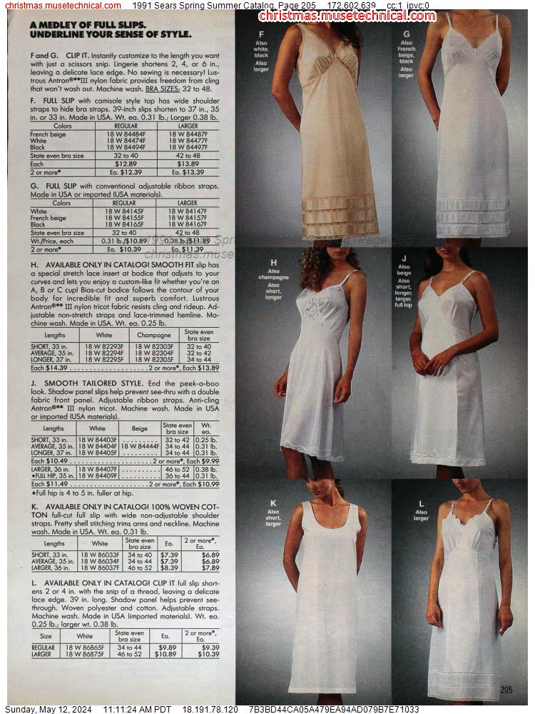 1991 Sears Spring Summer Catalog, Page 205