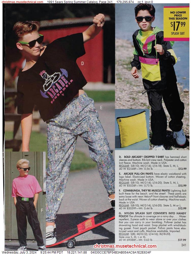 1991 Sears Spring Summer Catalog, Page 341