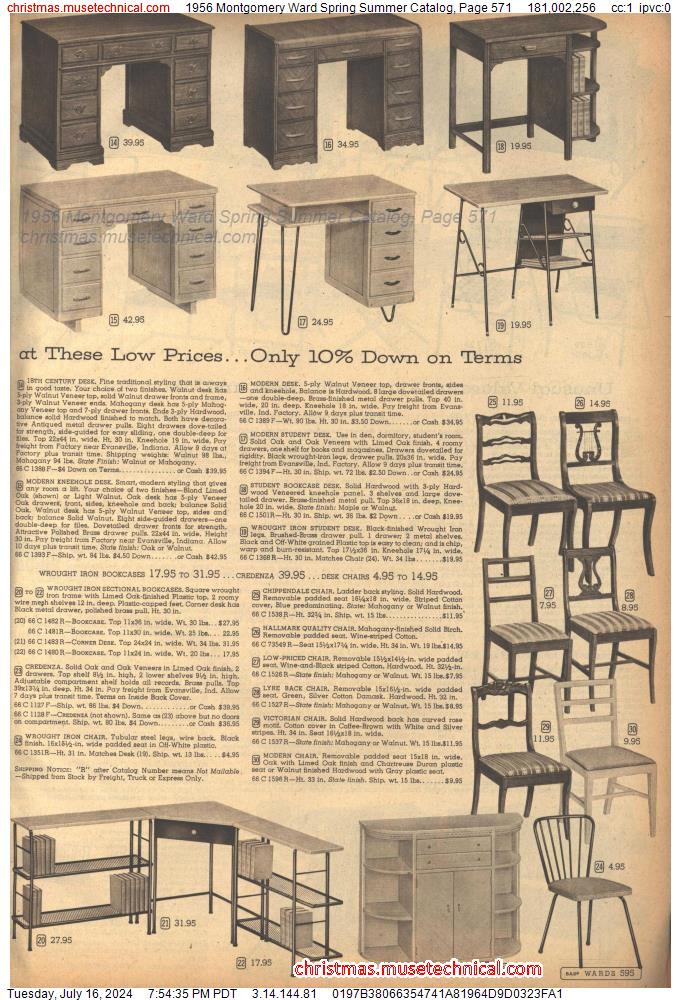 1956 Montgomery Ward Spring Summer Catalog, Page 571