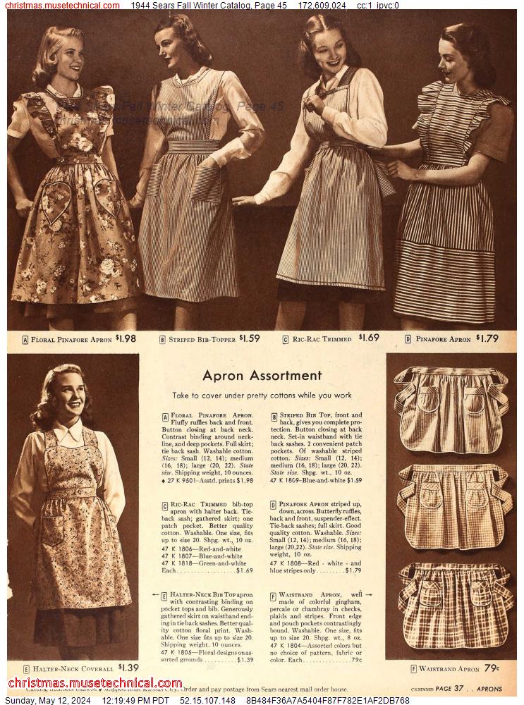 1944 Sears Fall Winter Catalog, Page 45
