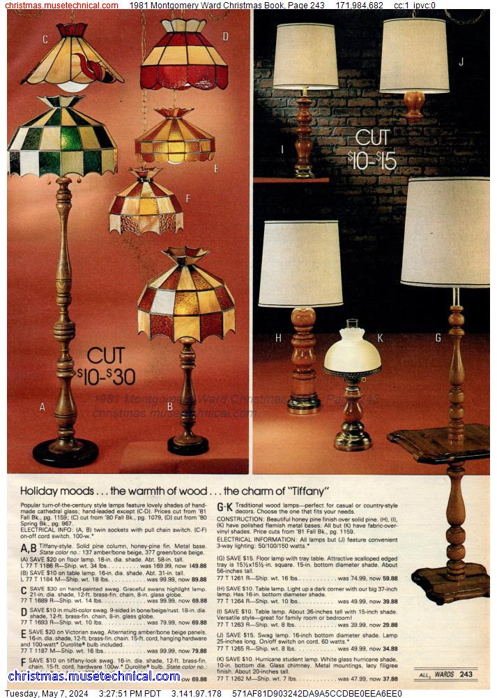 1981 Montgomery Ward Christmas Book, Page 243
