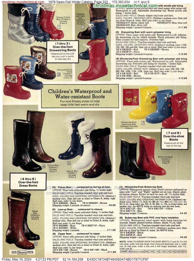 1978 Sears Fall Winter Catalog, Page 322