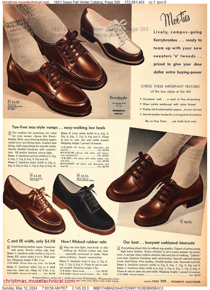 1951 Sears Fall Winter Catalog, Page 395