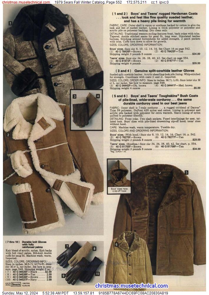 1979 Sears Fall Winter Catalog, Page 552