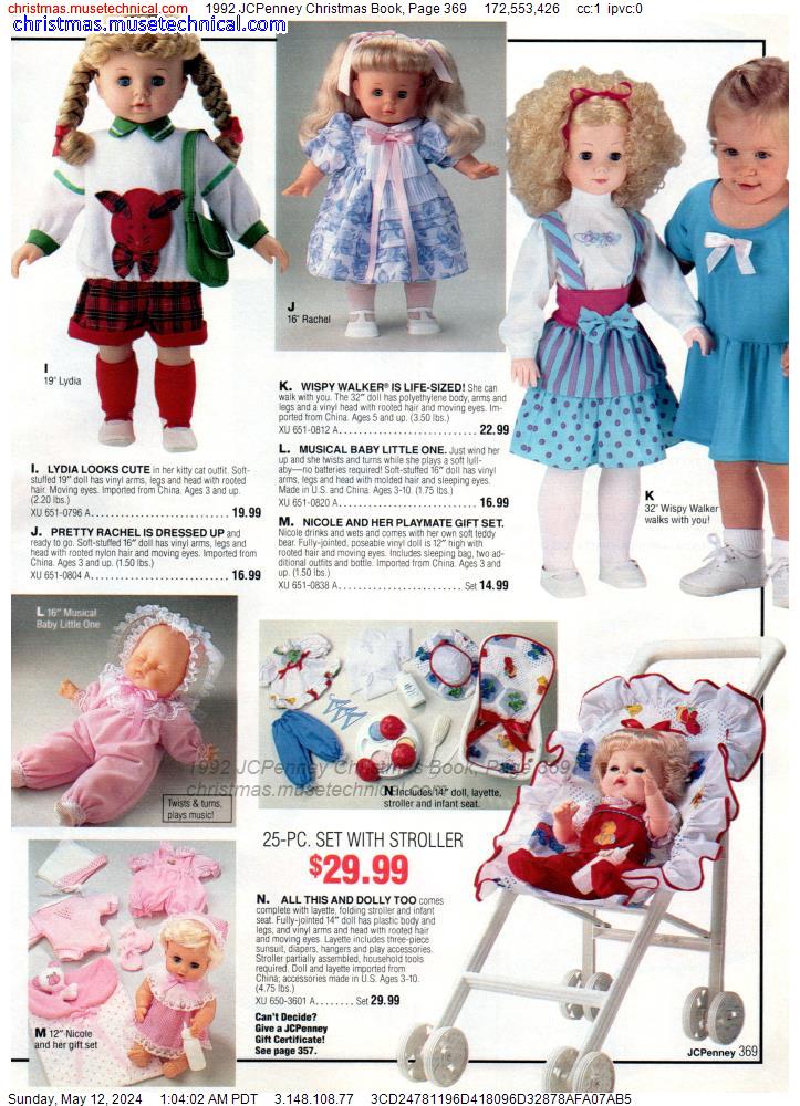 1992 JCPenney Christmas Book, Page 369