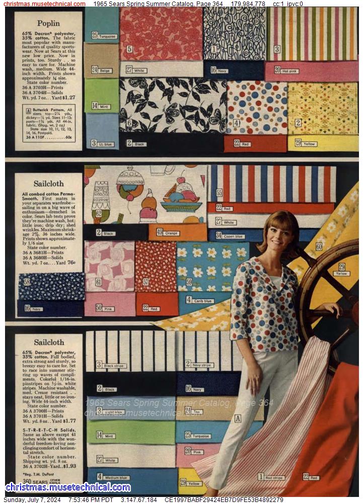 1965 Sears Spring Summer Catalog, Page 364