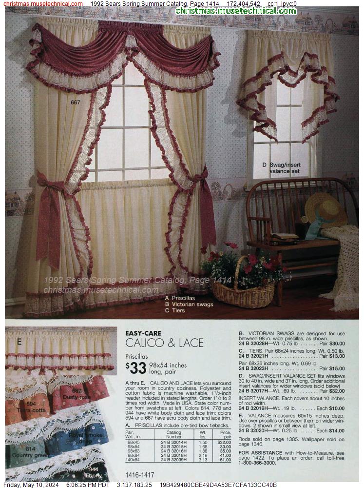 1992 Sears Spring Summer Catalog, Page 1414
