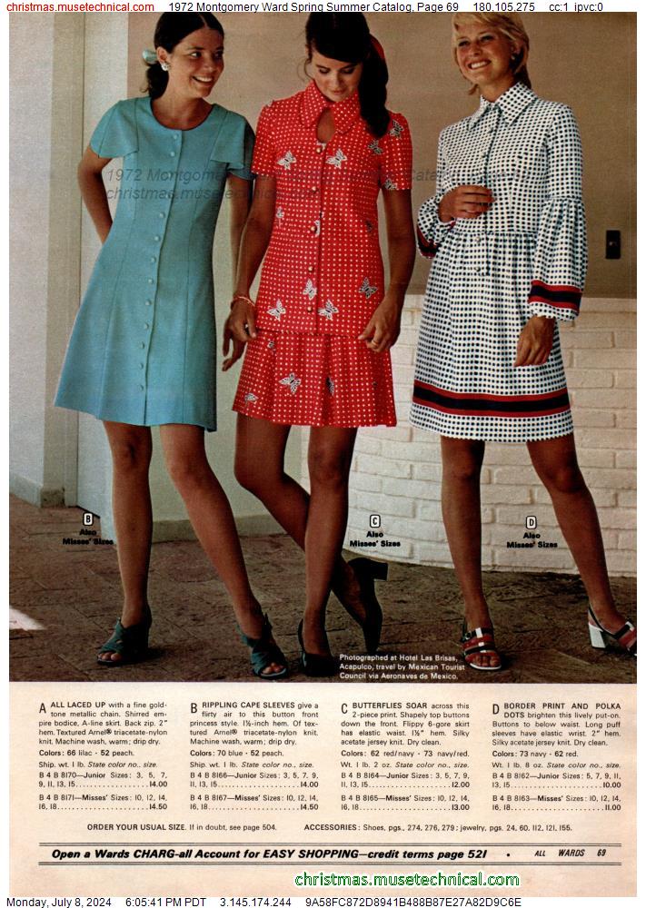 1972 Montgomery Ward Spring Summer Catalog, Page 69