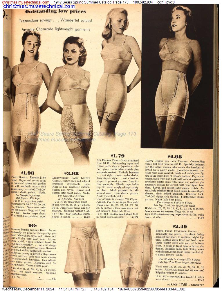 1947 Sears Spring Summer Catalog, Page 173