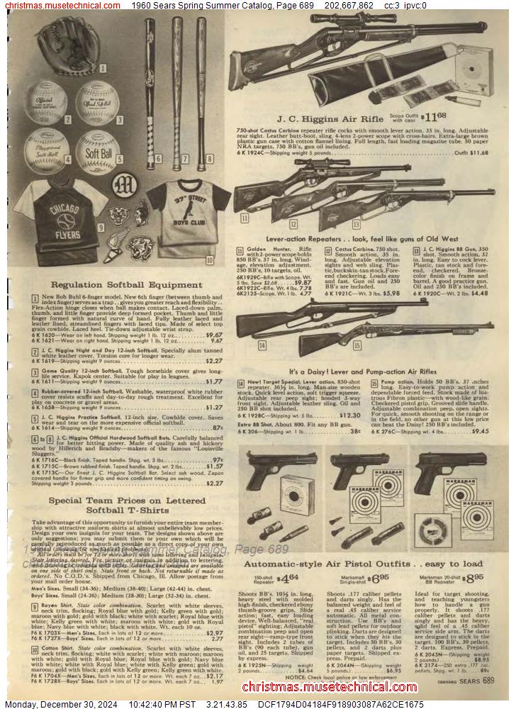 1960 Sears Spring Summer Catalog, Page 689