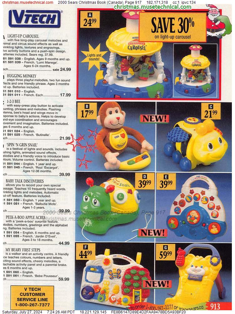 2000 Sears Christmas Book (Canada), Page 917
