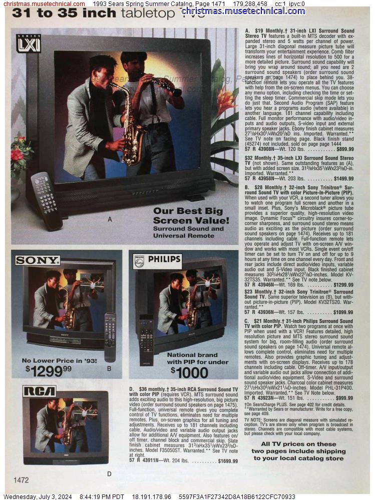 1993 Sears Spring Summer Catalog, Page 1471