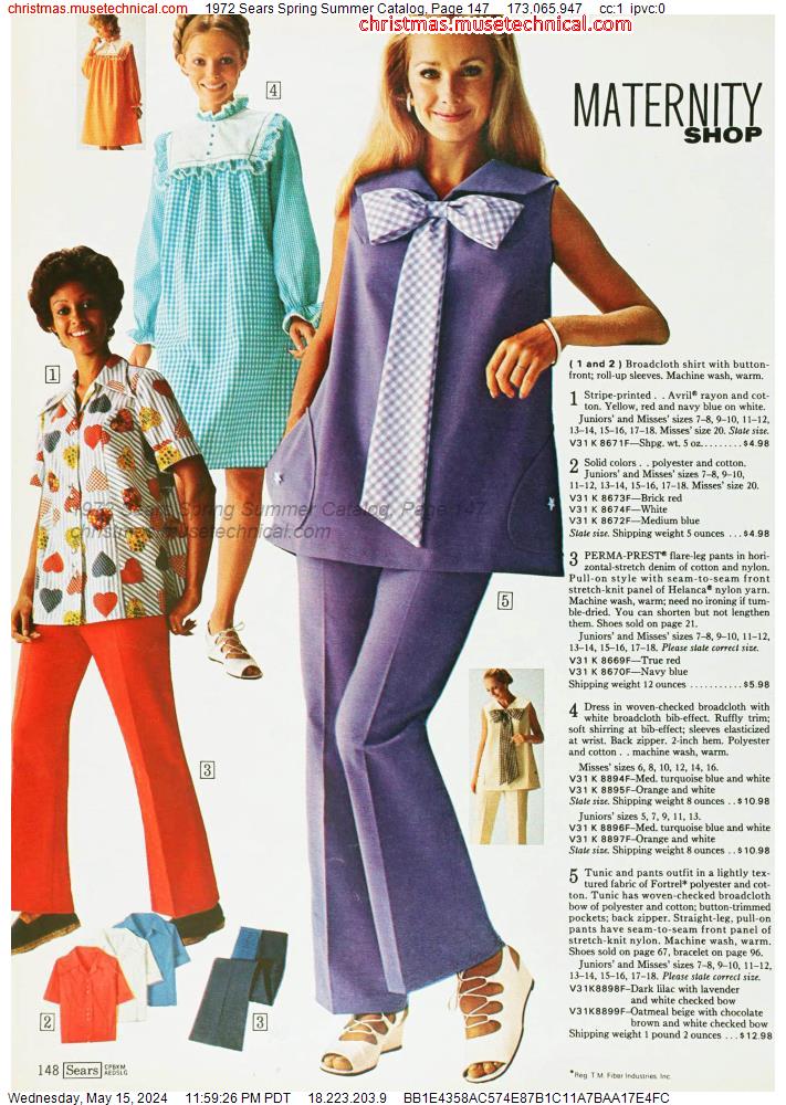 1972 Sears Spring Summer Catalog, Page 147