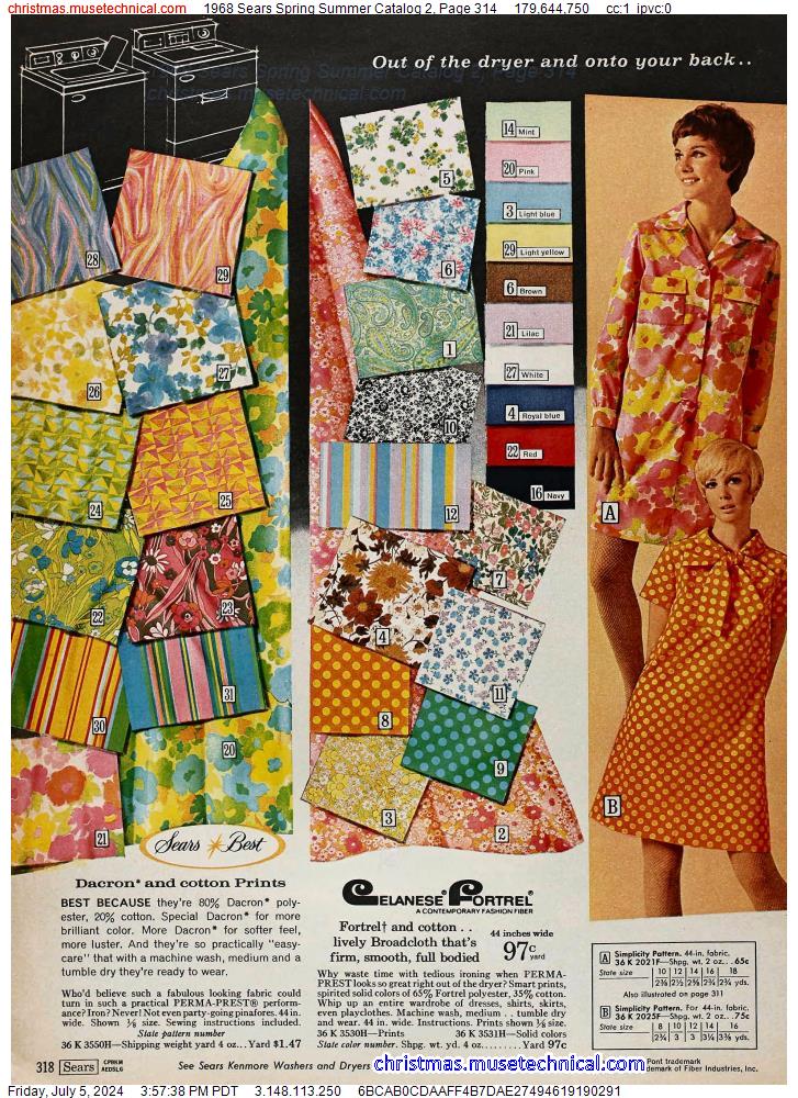 1968 Sears Spring Summer Catalog 2, Page 314