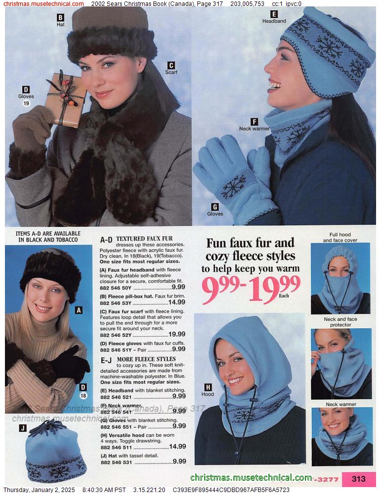 2002 Sears Christmas Book (Canada), Page 317