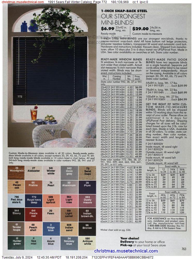 1991 Sears Fall Winter Catalog, Page 772