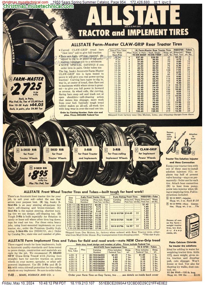 1950 Sears Spring Summer Catalog, Page 954