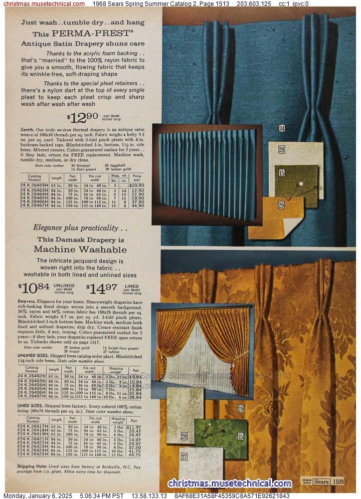 1968 Sears Spring Summer Catalog 2, Page 1513