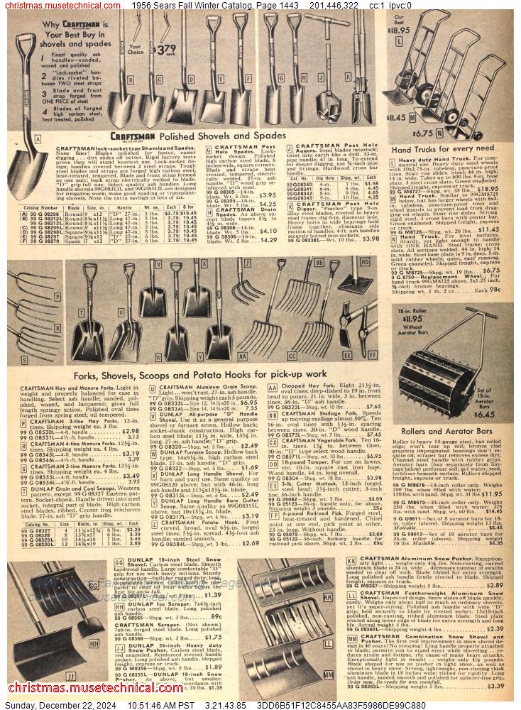 1956 Sears Fall Winter Catalog, Page 1443