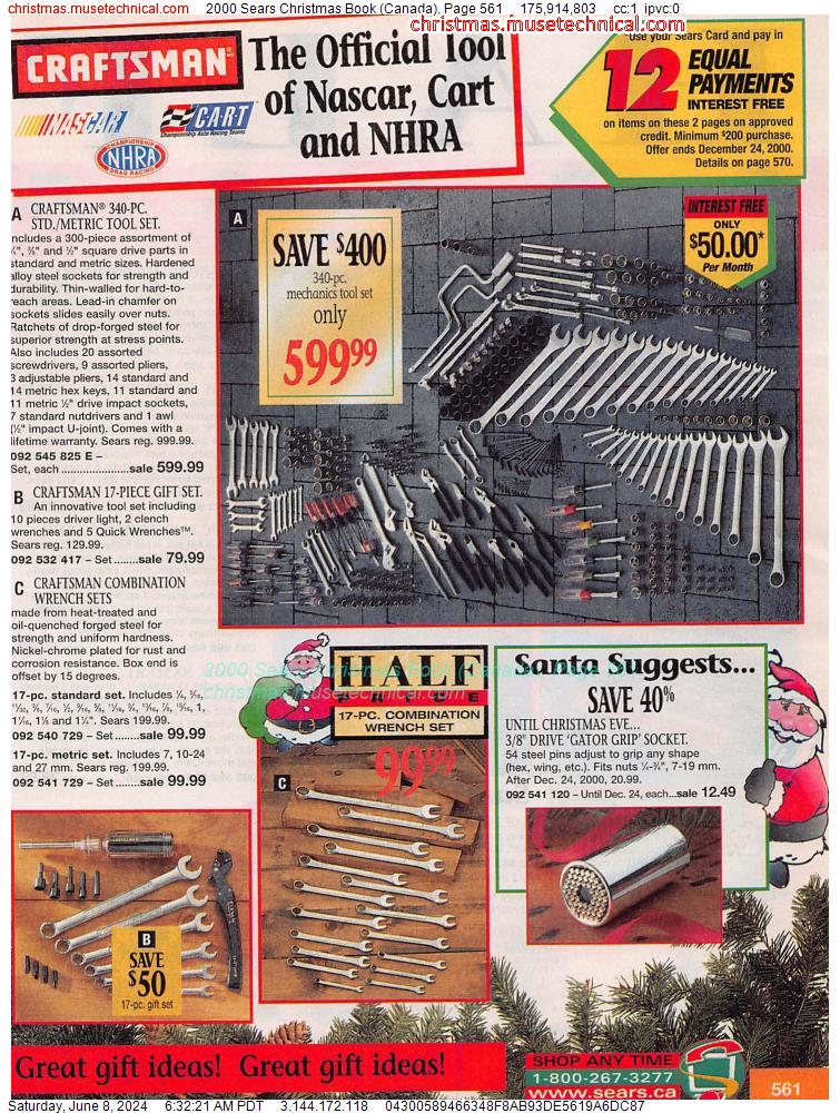 2000 Sears Christmas Book (Canada), Page 561