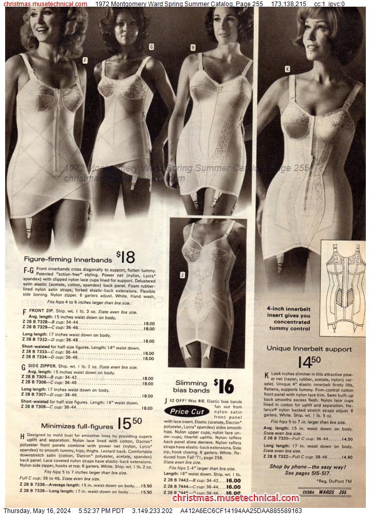 1972 Montgomery Ward Spring Summer Catalog, Page 255
