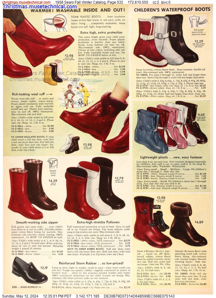 1956 Sears Fall Winter Catalog, Page 532