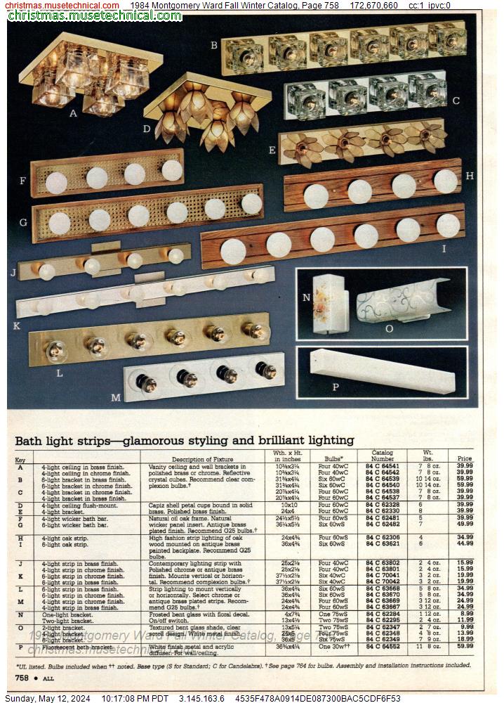 1984 Montgomery Ward Fall Winter Catalog, Page 758