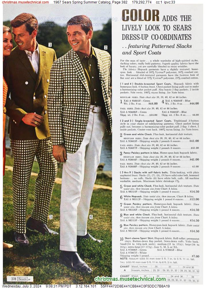 1967 Sears Spring Summer Catalog, Page 382