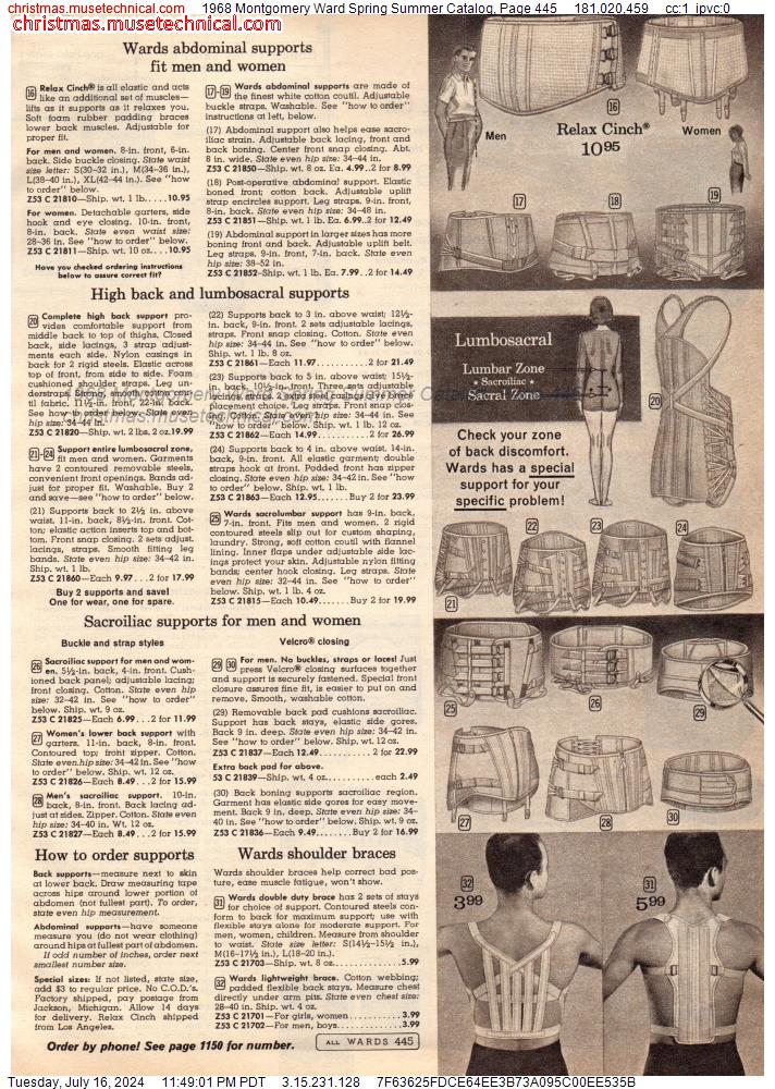 1968 Montgomery Ward Spring Summer Catalog, Page 445